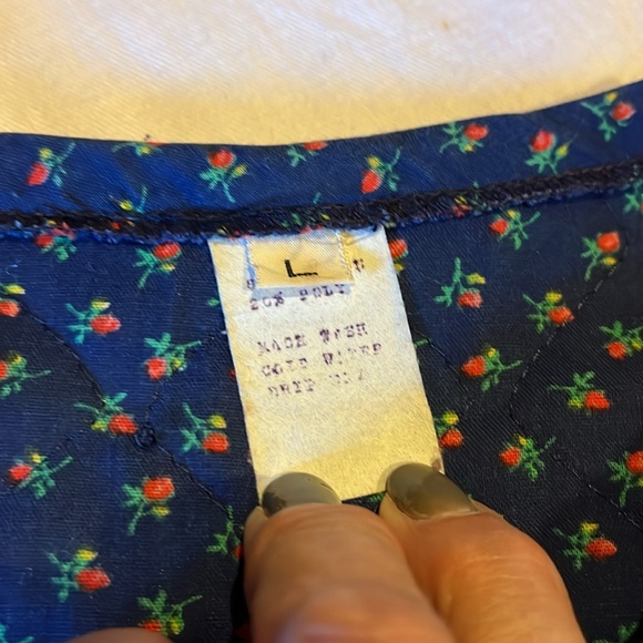 Vintage Corduroy/Calico Heart‎ Vest - Picture 3 of 6